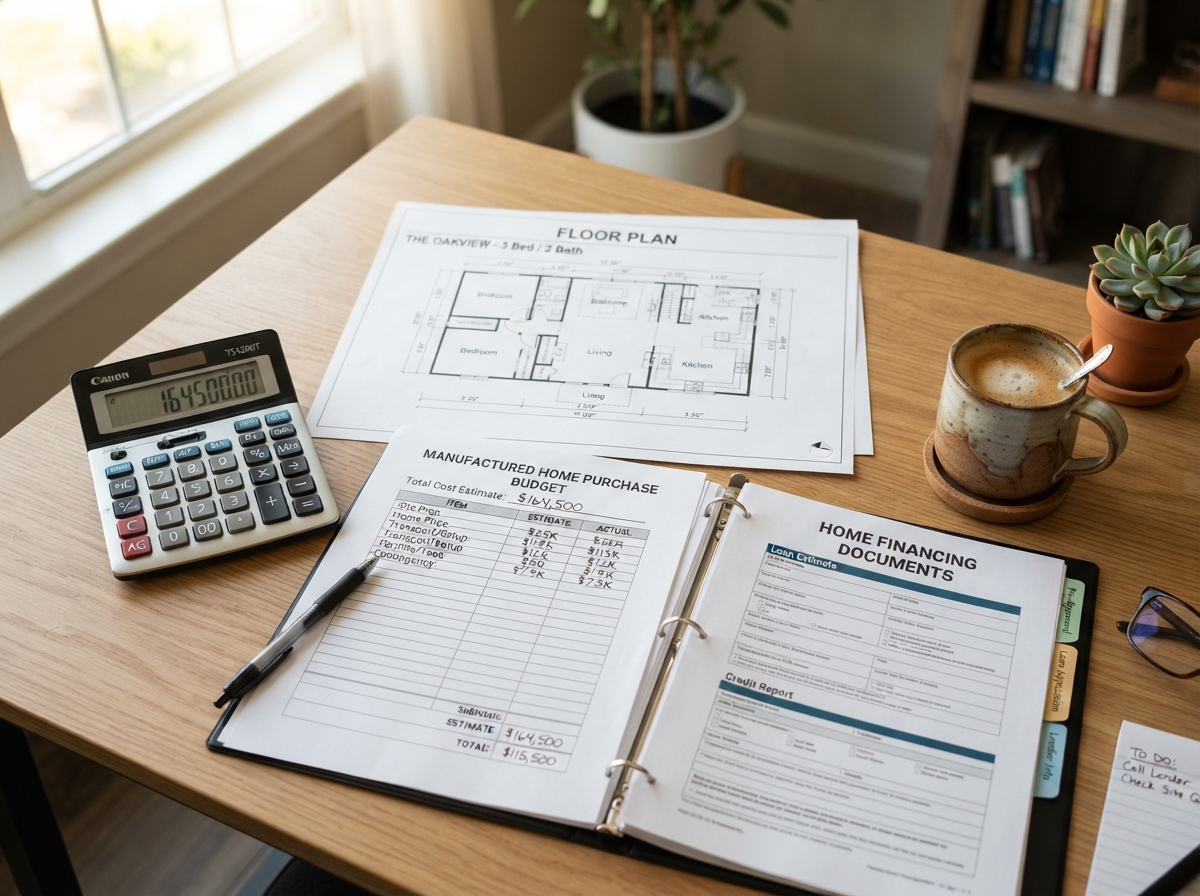 Planning a budget for a manufactured home purchase