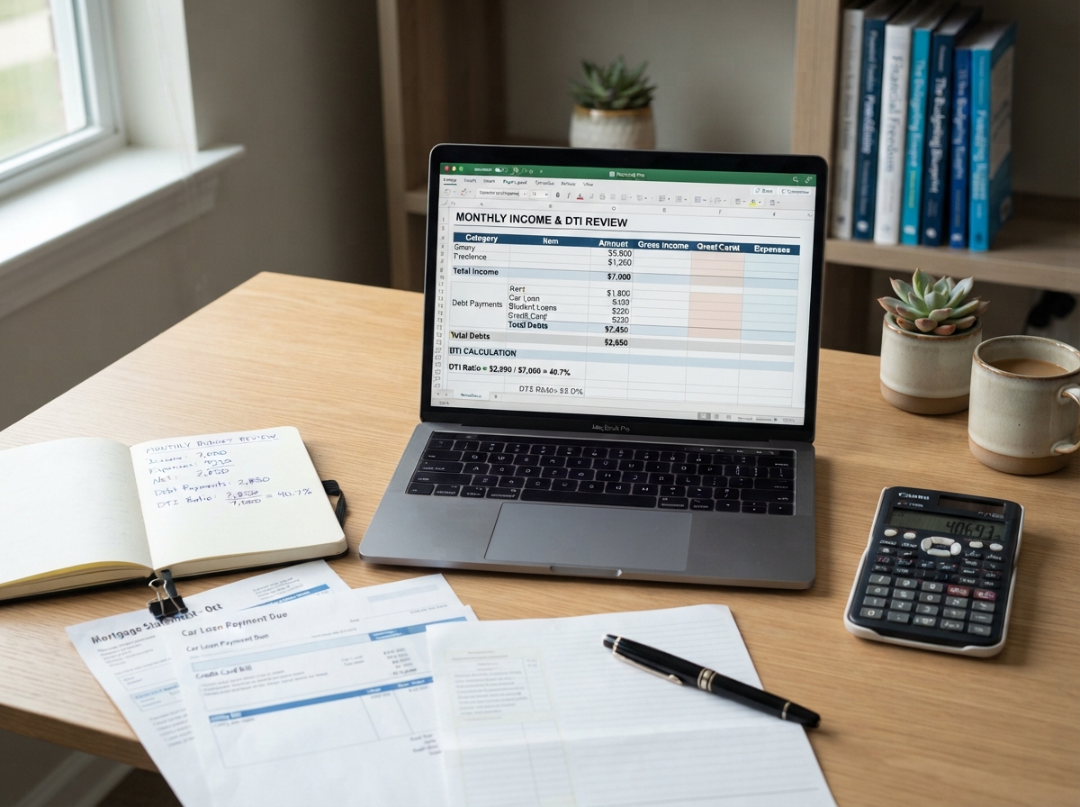 Income and debt-to-income review for manufactured home financing