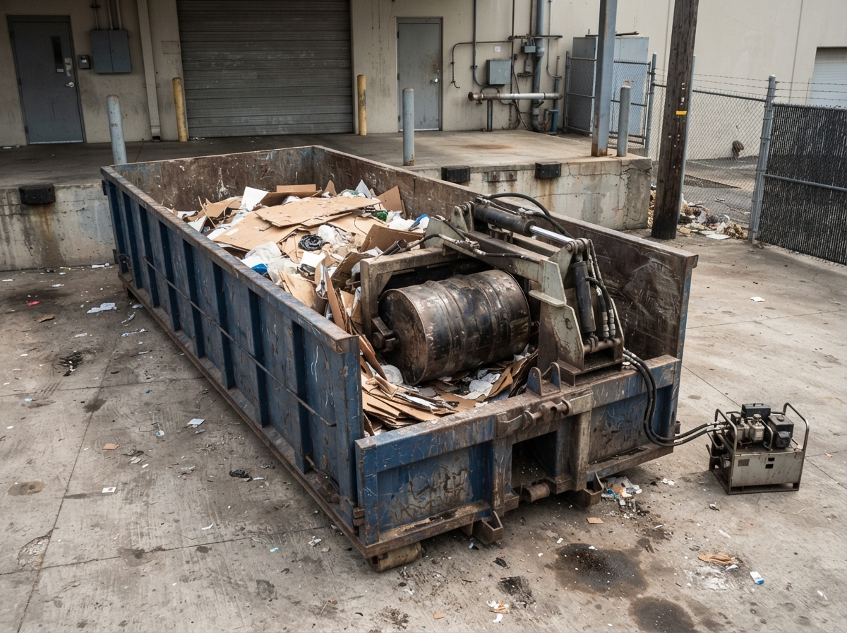 West Macon commercial waste service: Compaction visits are short, and they do not touch your equipment.