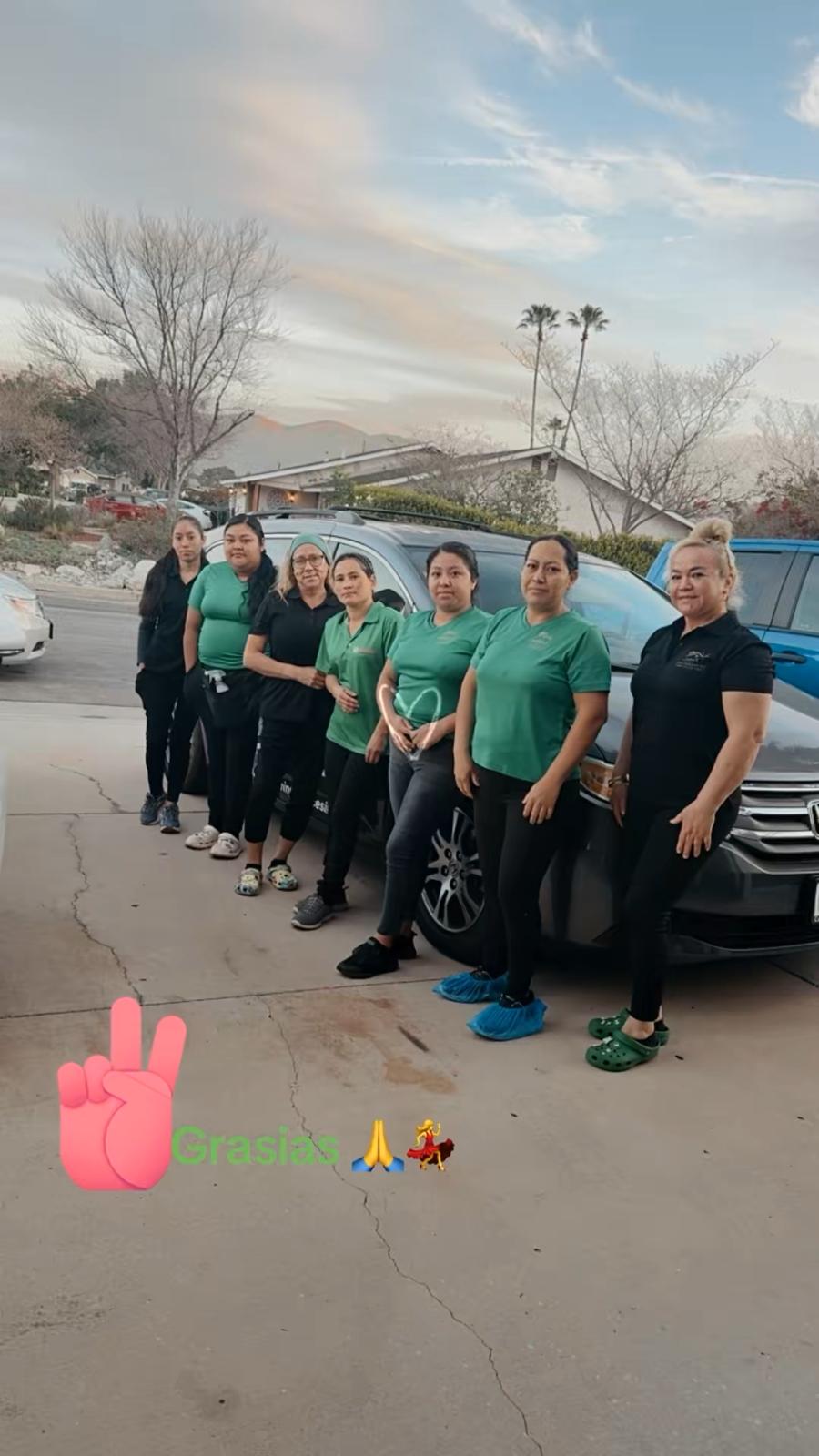 Sabrina and J Housekeeping professional cleaning crew at work in Jurupa Valley, CA