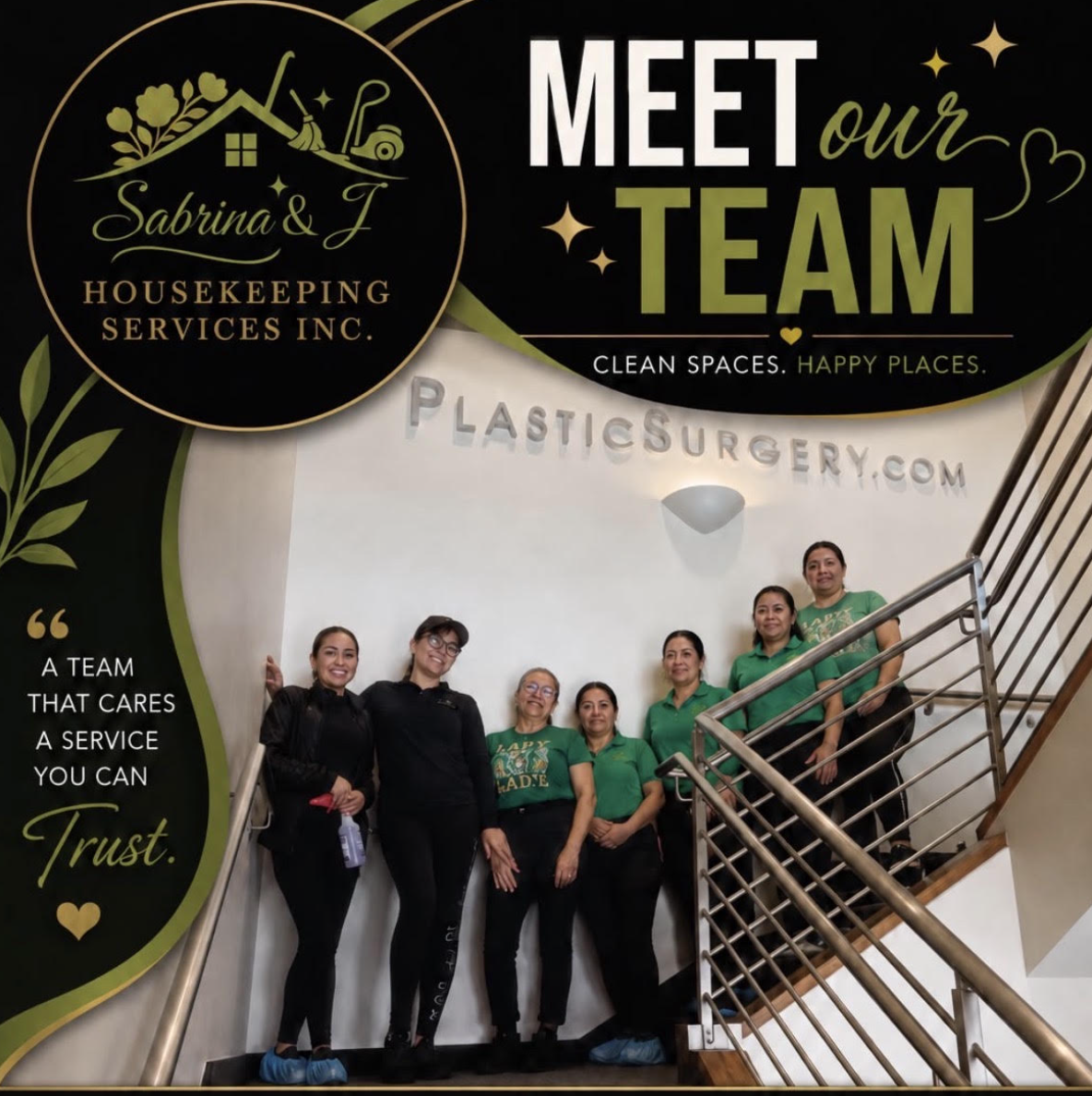 Sabrina and J Housekeeping professional cleaning crew at work in Jurupa Valley, CA