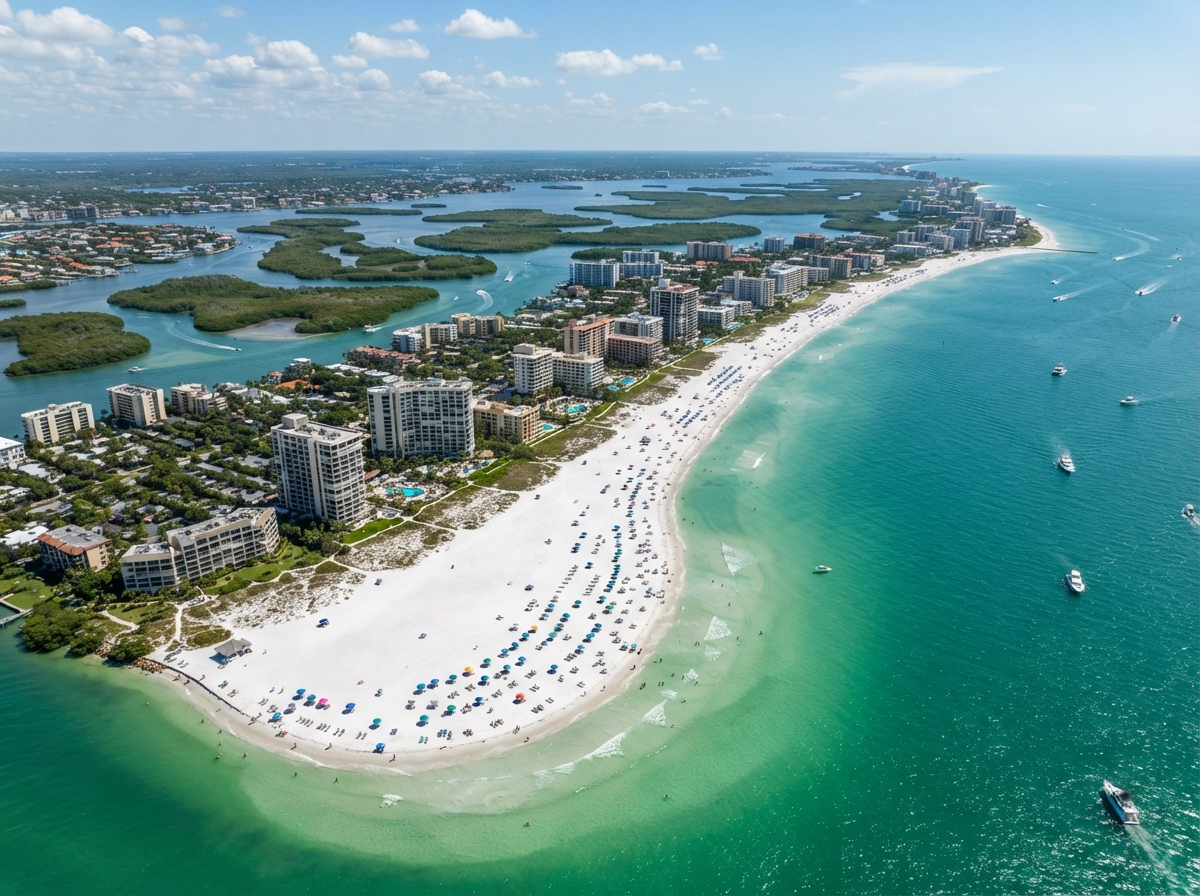 Aerial view of Marco Island Florida