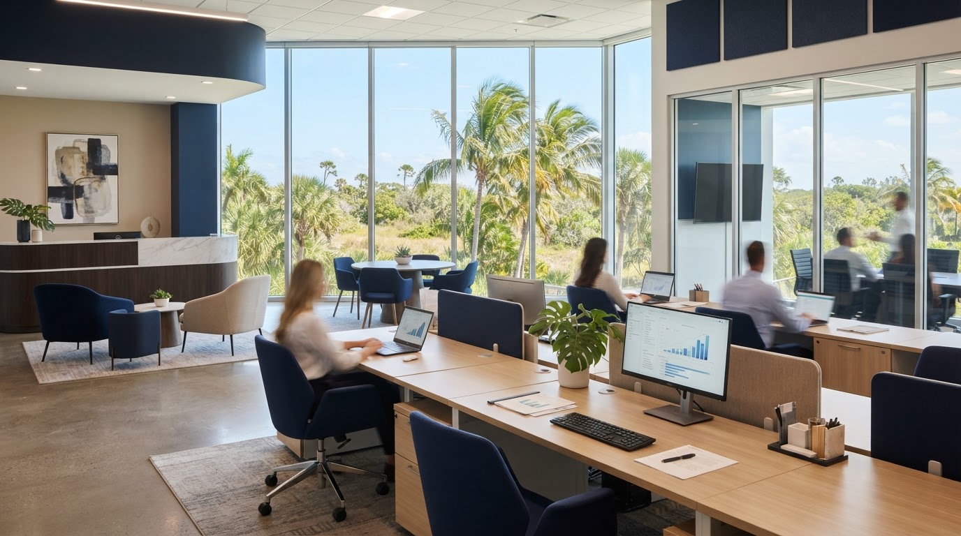 Modern professional office workspace in Southwest Florida