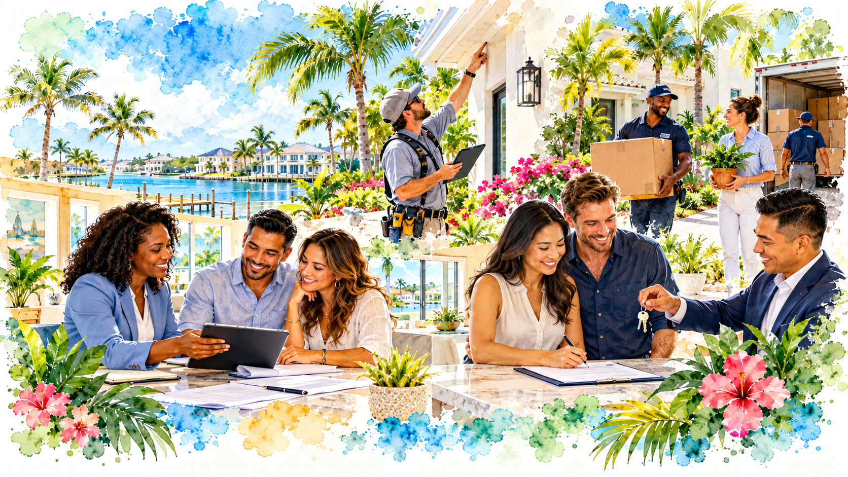 Southwest Florida real estate supporting services: mortgage lenders, title closing, home inspectors, and relocation movers