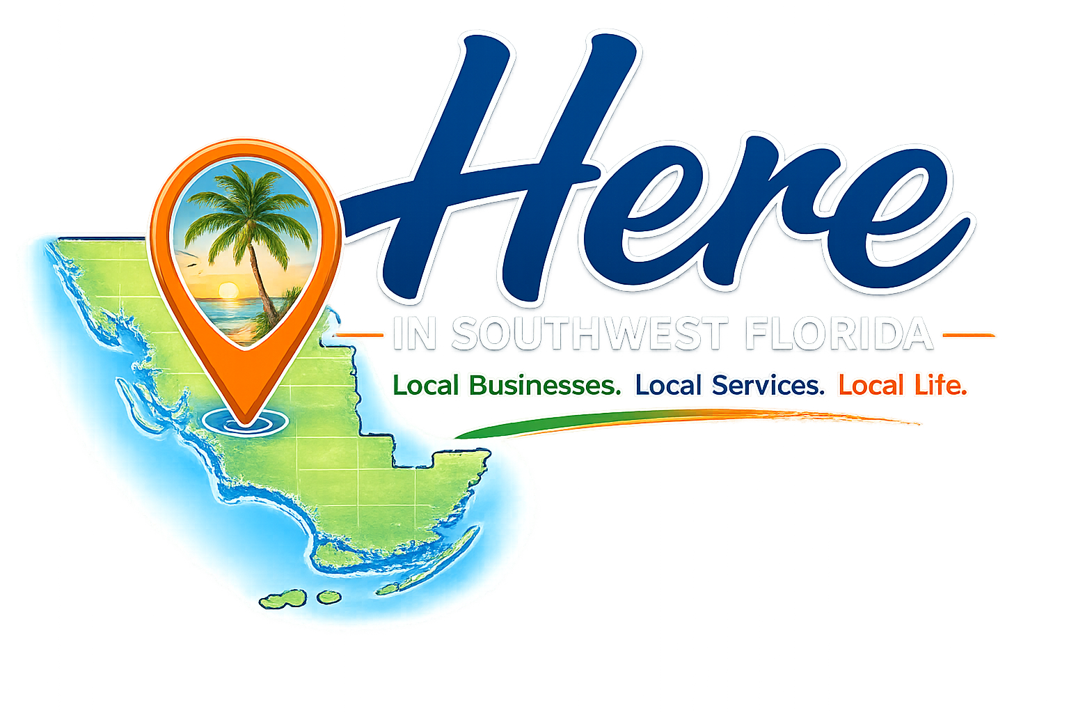 Here in SWFL Logo