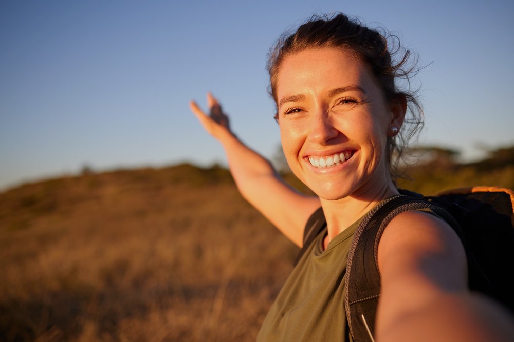 A person experiencing a moment of calm and balance through holistic wellness care