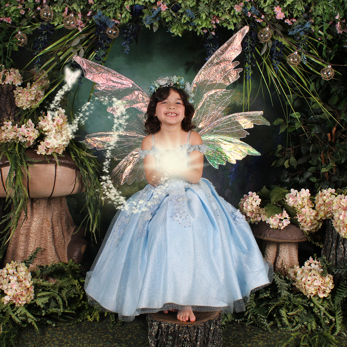 Child as a warrior in a magical fantasy portrait