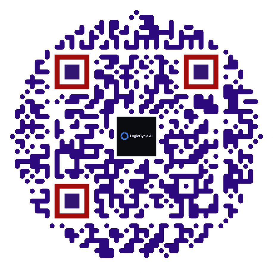 LogicCycle AI QR code — scan to connect instantly
