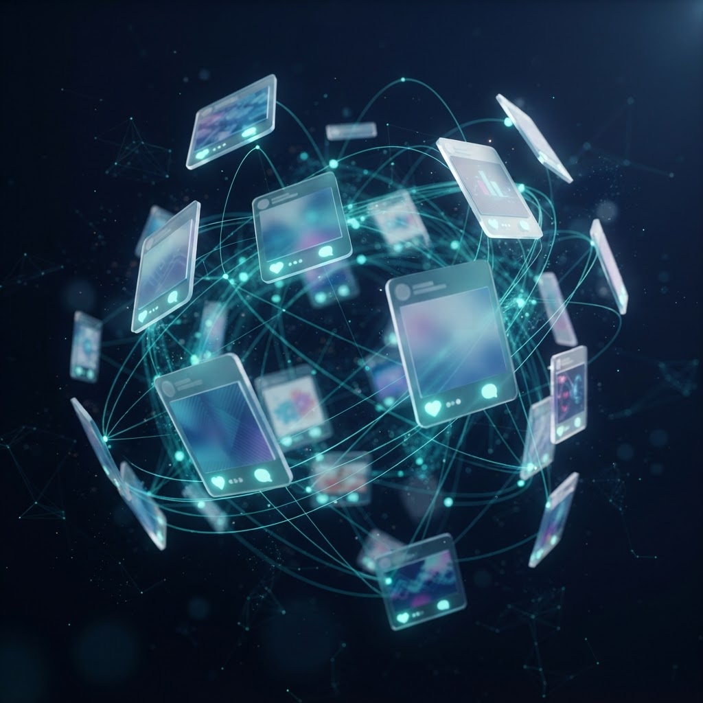 AI Social Media Agent visual