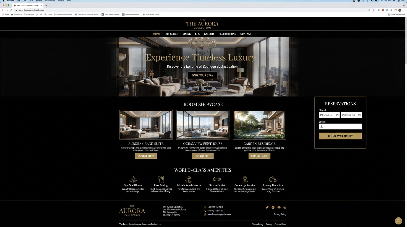 Maison Hotel & Resort — Restaurant & Hospitality website design by PDAC Media