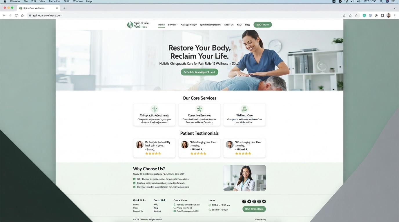 Align Wellness Chiropractic — Healthcare & Wellness website design by PDAC Media