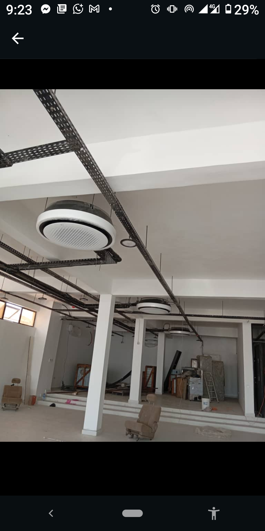 VRF Cooling Cassette Indoor Unit Installation: HVAC project in Lagos