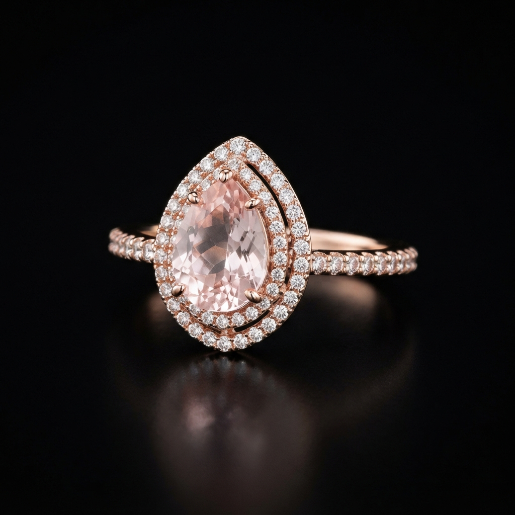 Blushing Vow Pavé Ring