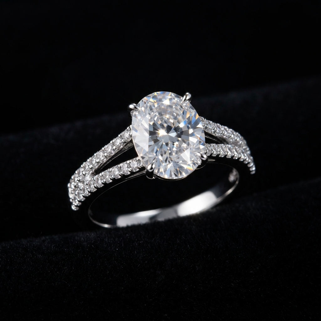 Celeste Oval Solitaire Ring
