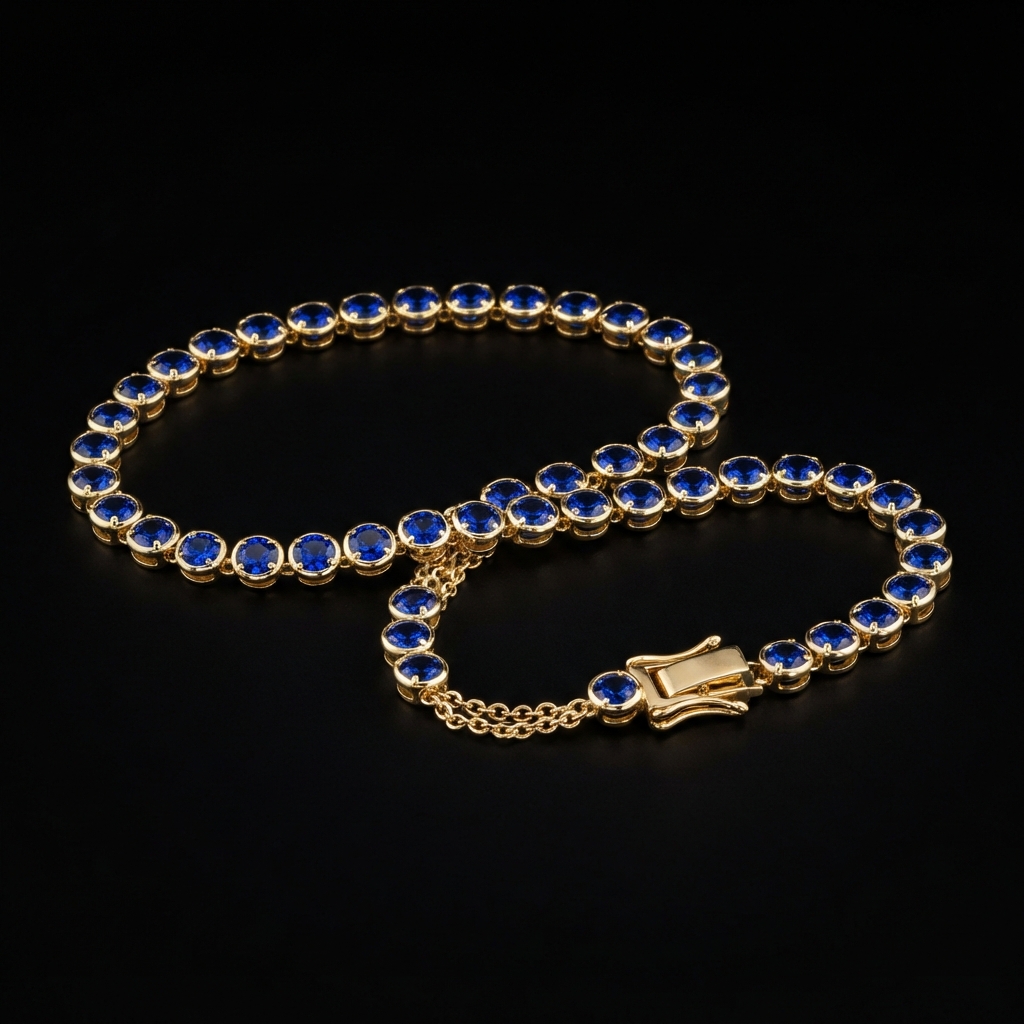 Azurea Sapphire Tennis Bracelet