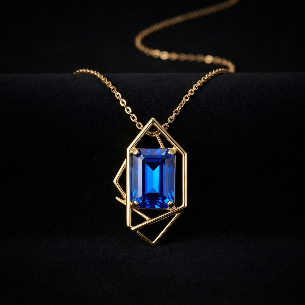 Orlena Blue Crystal Necklace