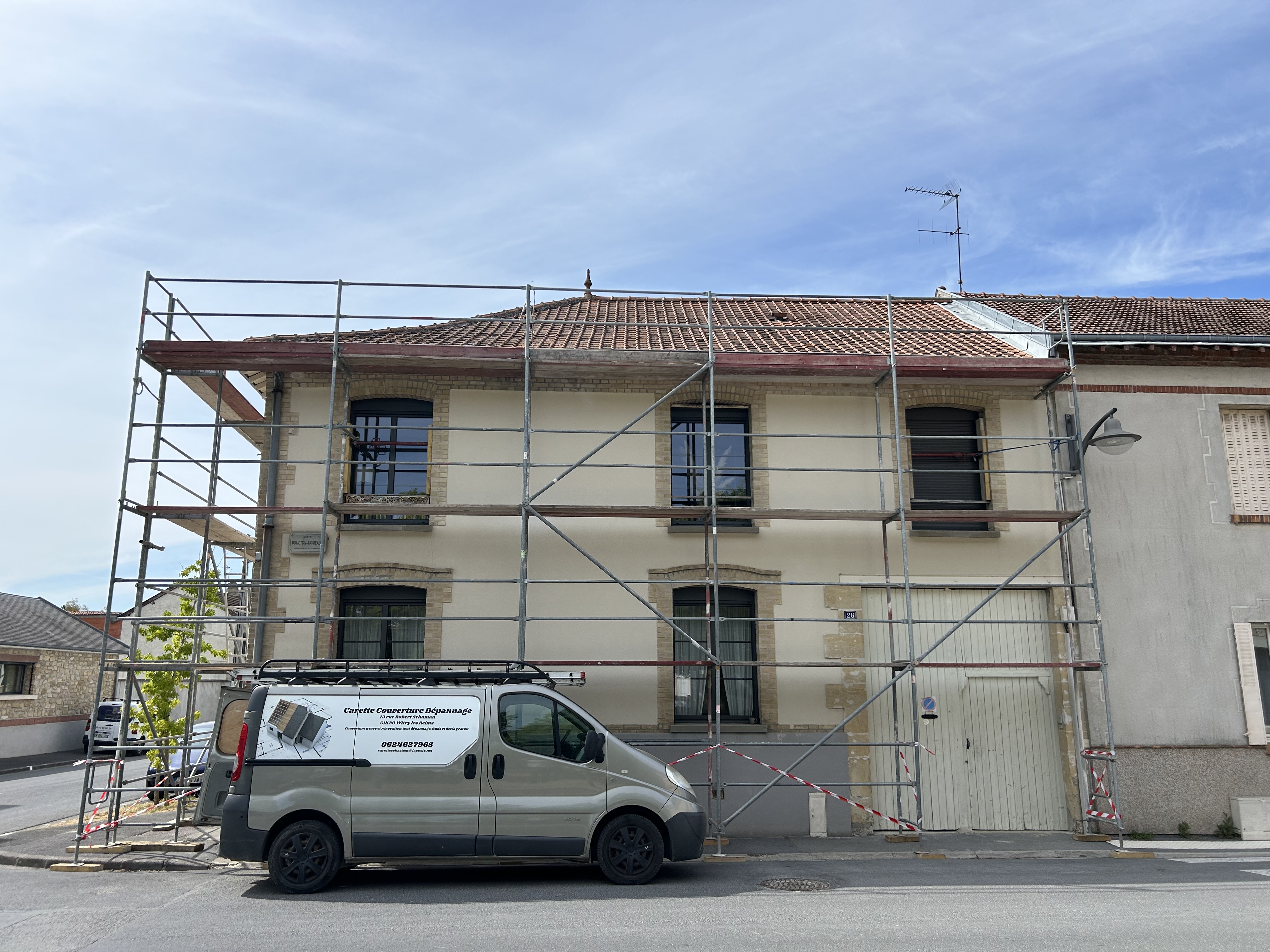 Chantier de réfection complète — Carette Couverture à Taissy — Carette Couverture Reims