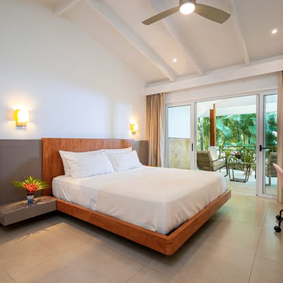 Luxury King Bed with Egyptian Cotton Linens