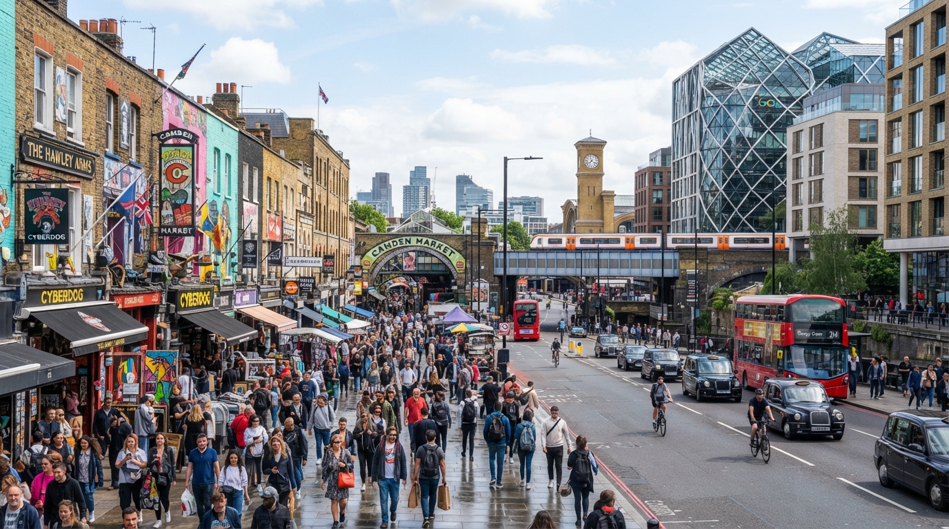 Camden Town vibrant urban landscape