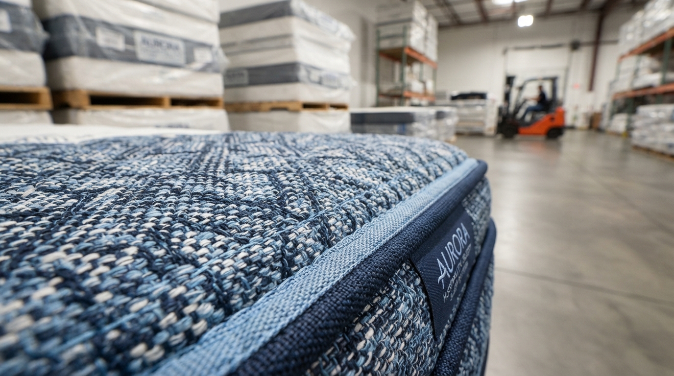 Premium contract mattress materials and fabric textures