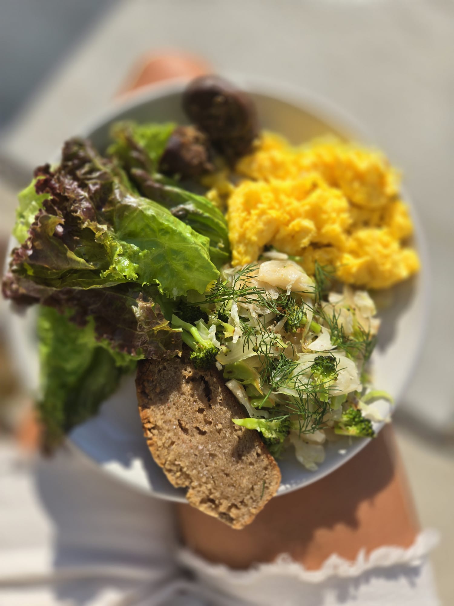 Top-down plate of scanned meal