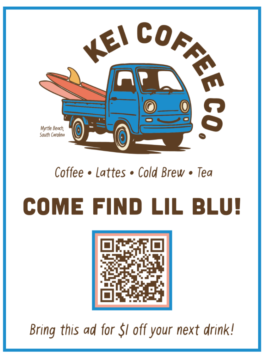 Kei Coffee Co. - Myrtle Beach Spotlight Advertisement