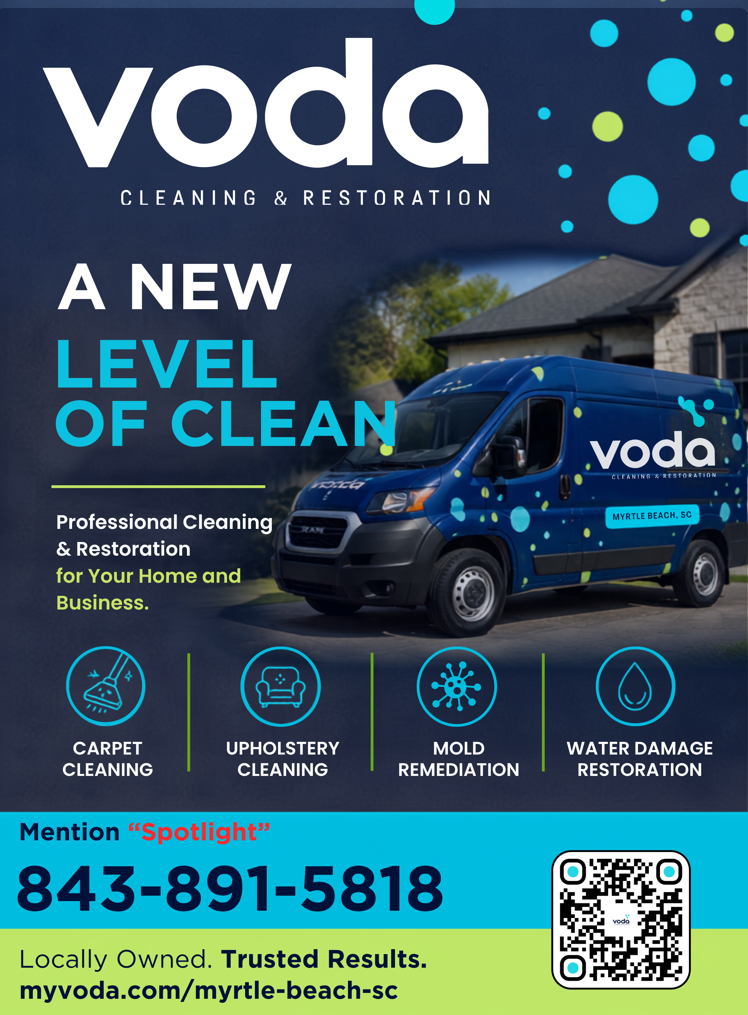 Voda Cleaning & Restoration - Myrtle Beach Spotlight Advertisement