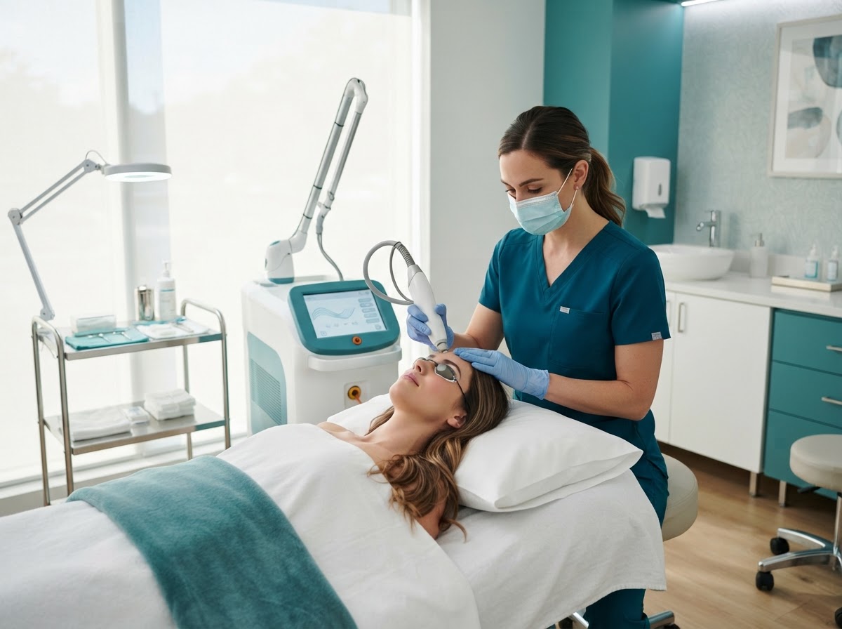 Modern MedSpa Laser Treatment Room