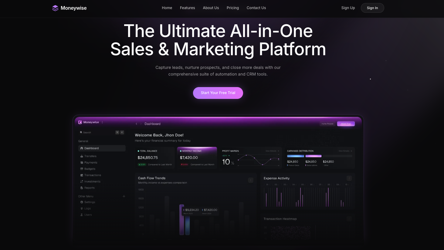 GoHighLevel Snapshot for Marketing Agency Website — Website Preview