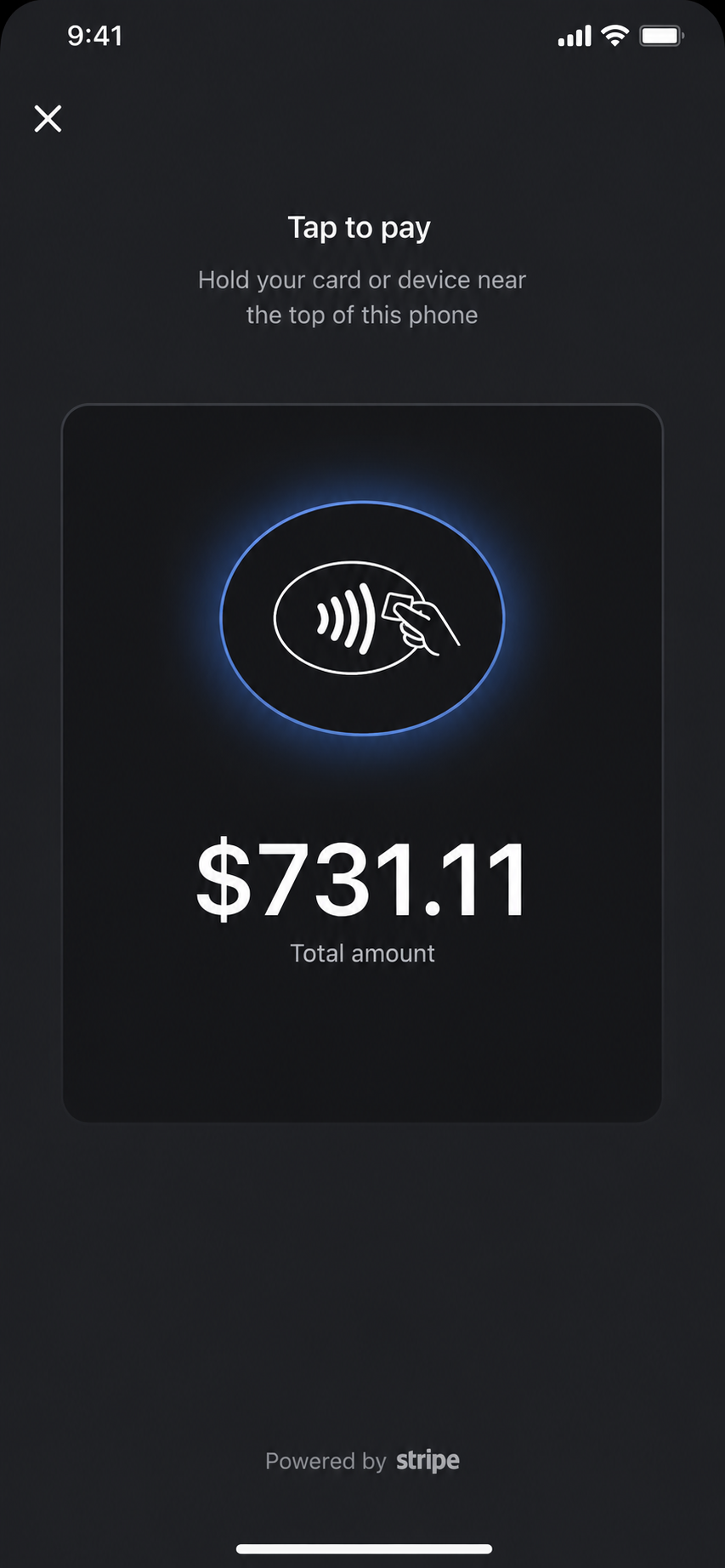 Tap to Pay powered by Stripe