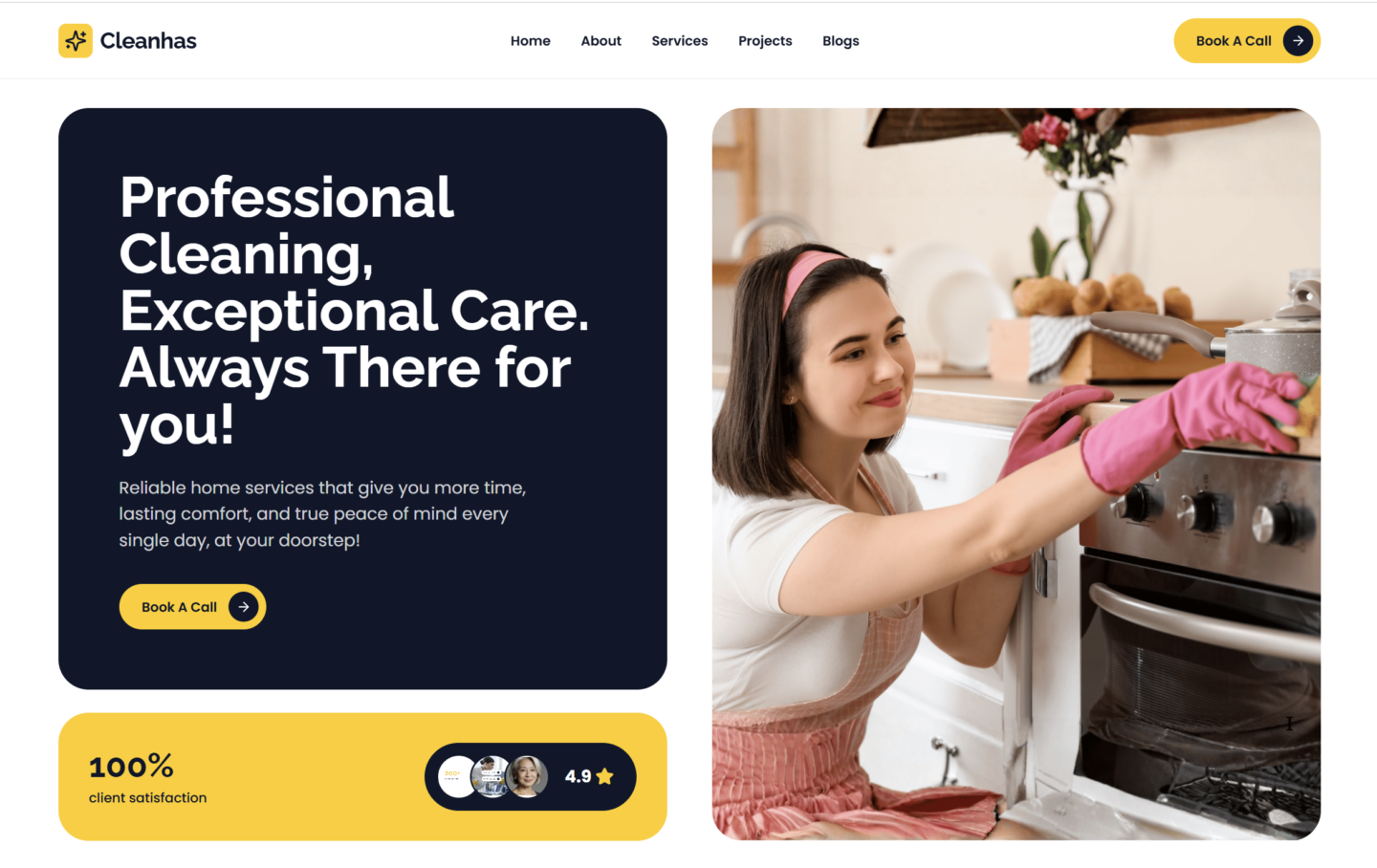 GoHighLevel Snapshot for Home Cleaning Website — Website Preview