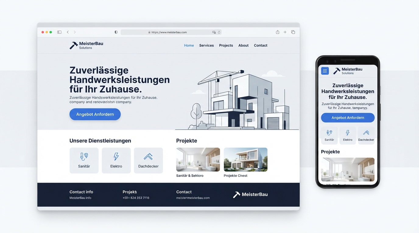 Website für Handwerksbetriebe: Kosten, typische Fehler und wann sich eine neue Website lohnt