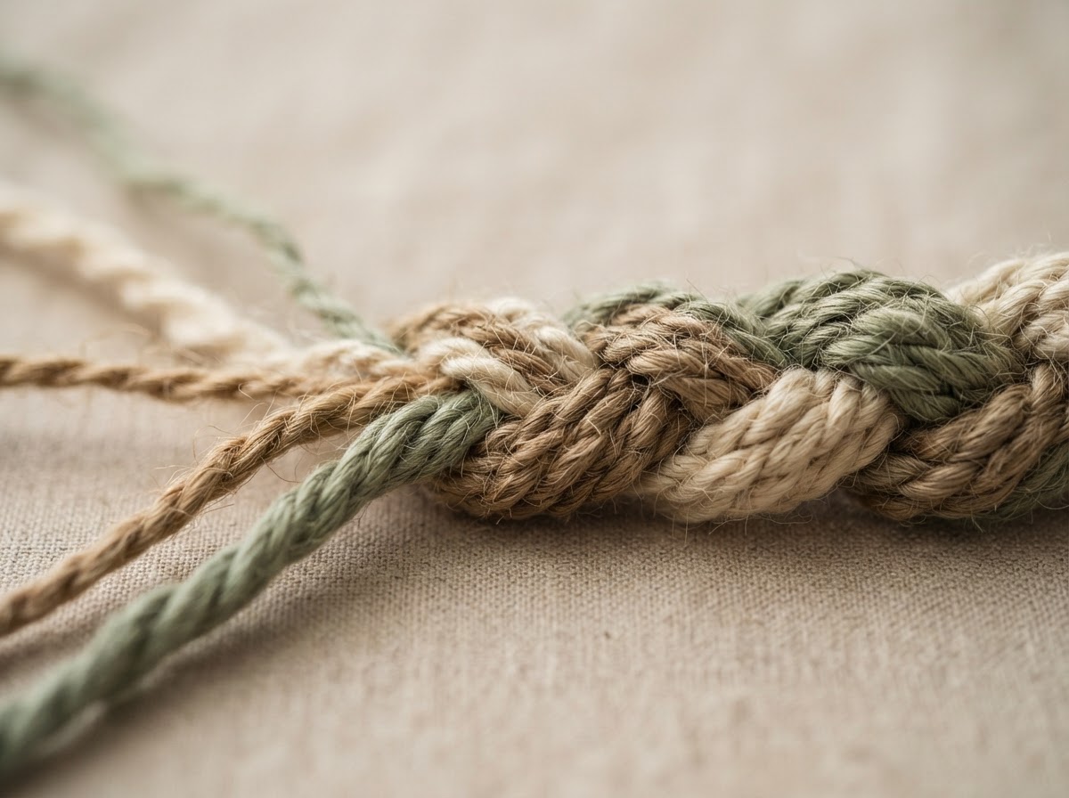 Three separate threads woven together into one strong, resilient braid, representing the integrated Connection Worx programme