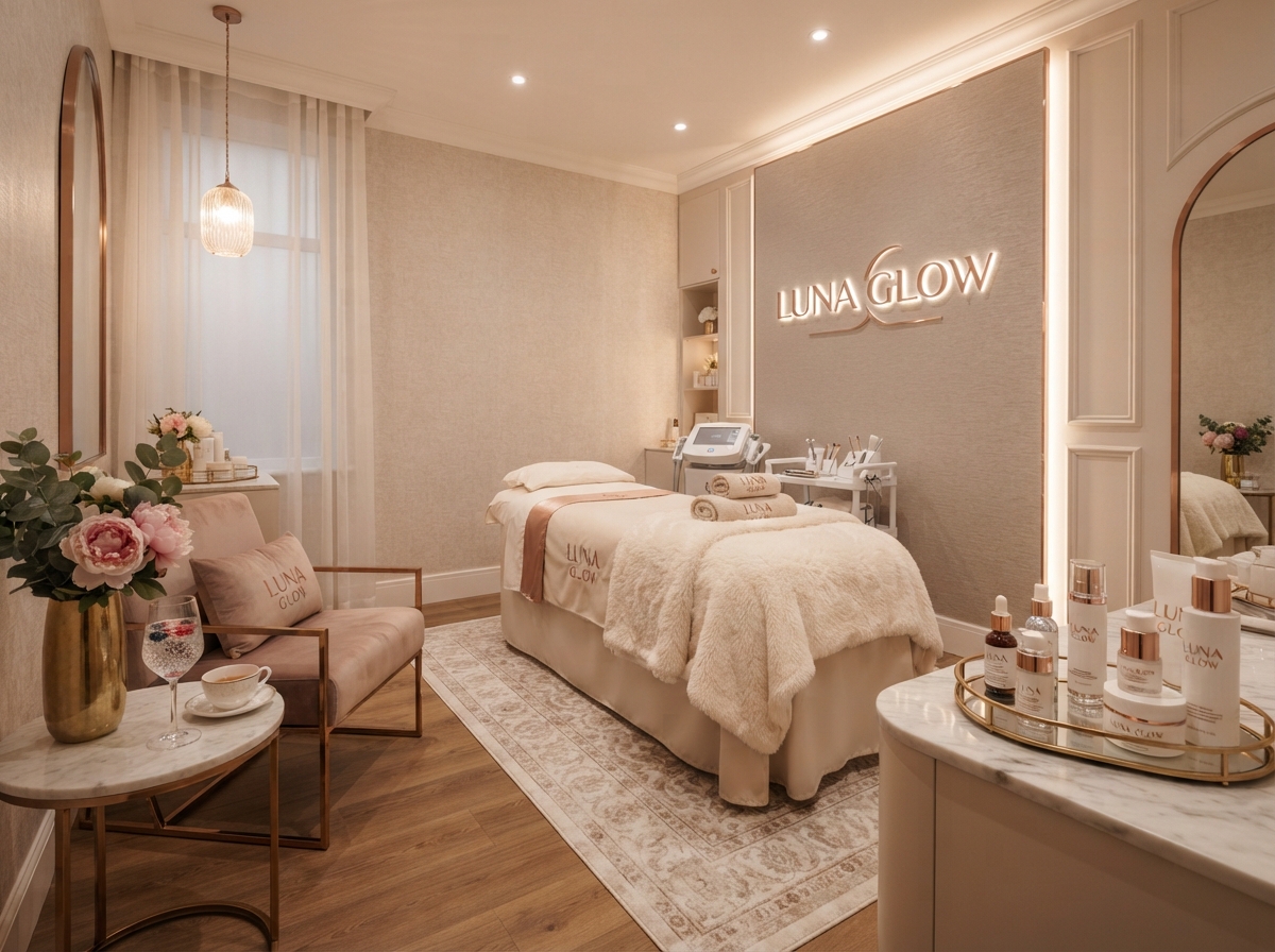 VIP Treatment Room at Luna Glow Beauty Studio