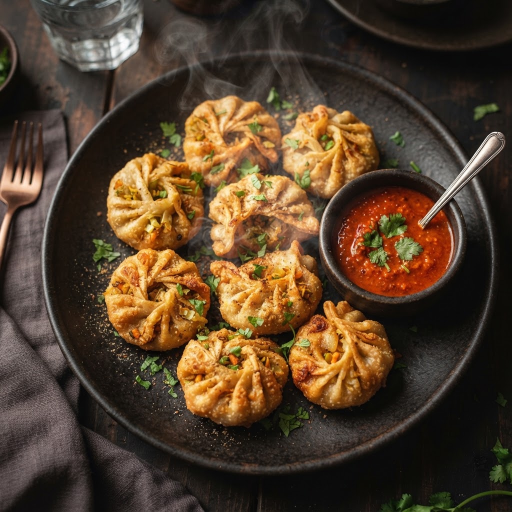 Fried Veg Momos — snack factory at Mithai Sweet Factory, Brampton