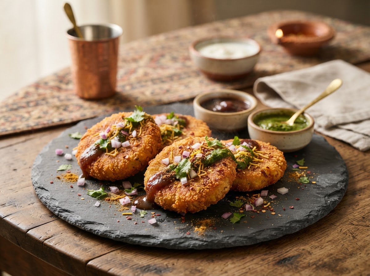 Aloo Tikki — snack factory at Mithai Sweet Factory, Brampton