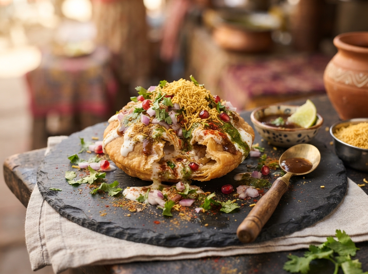 Kachori Chaat — snack factory at Mithai Sweet Factory, Brampton