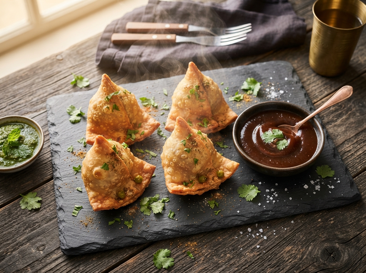 Samosa — snack factory at Mithai Sweet Factory, Brampton