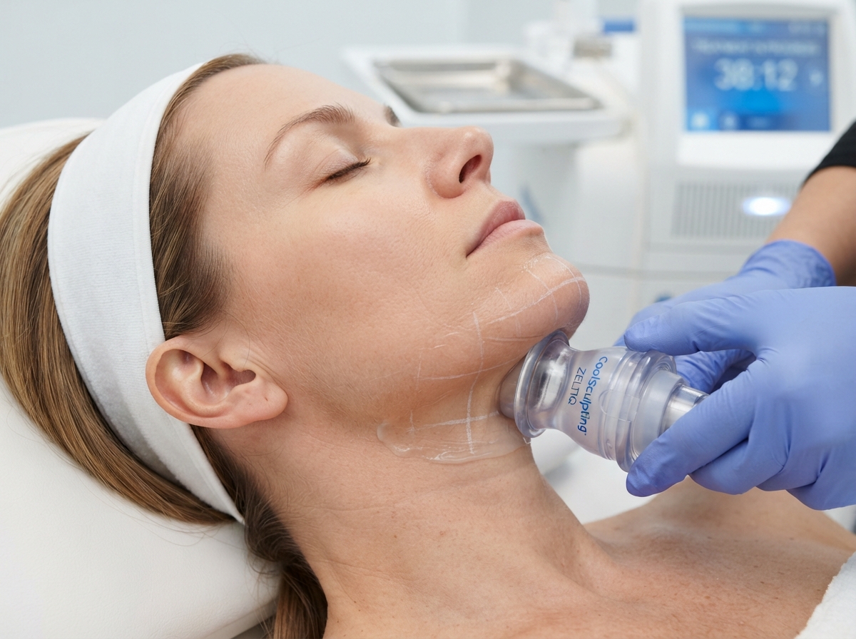 Chin and body sculpting contouring treatment