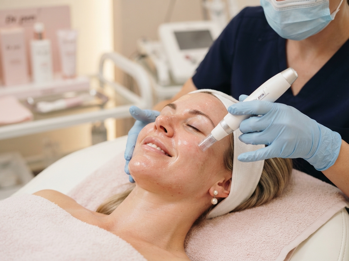 Microneedling with meso-botox for glass skin at Quartz Clinic