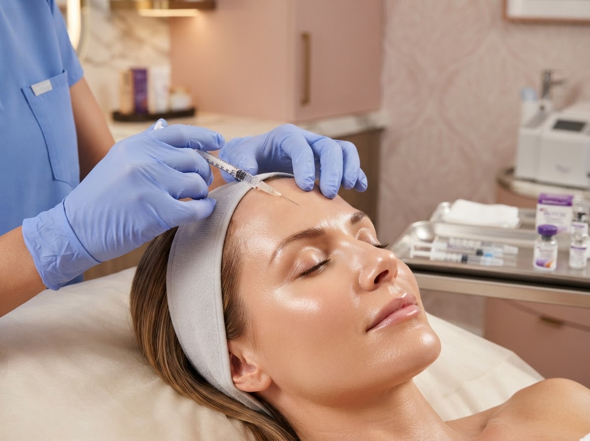 Botox neuromodulator injection treatment at Quartz Aesthetic Clinic