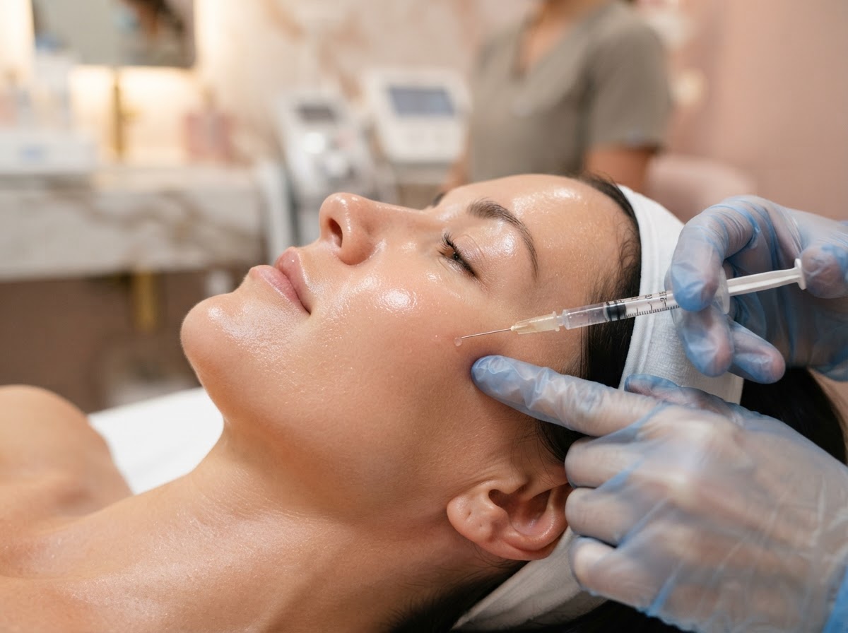 Skin booster hyaluronic acid micro-injection treatment at Quartz Clinic