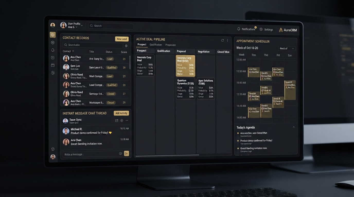 CRM Lead Management Dashboard