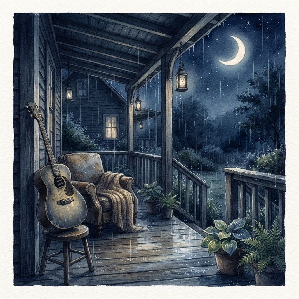 Porch Rain Guitar — Rainy Night Sleep Music album artwork