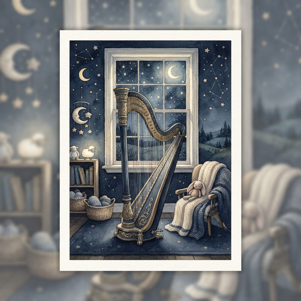 Quiet Nursery Harp — Newborn Nap Music album artwork
