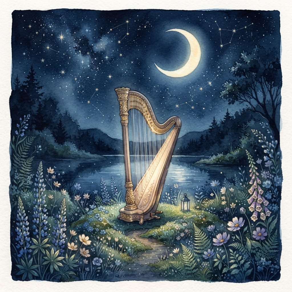 All-Night Harp — One-Hour Bedtime Mixes album artwork
