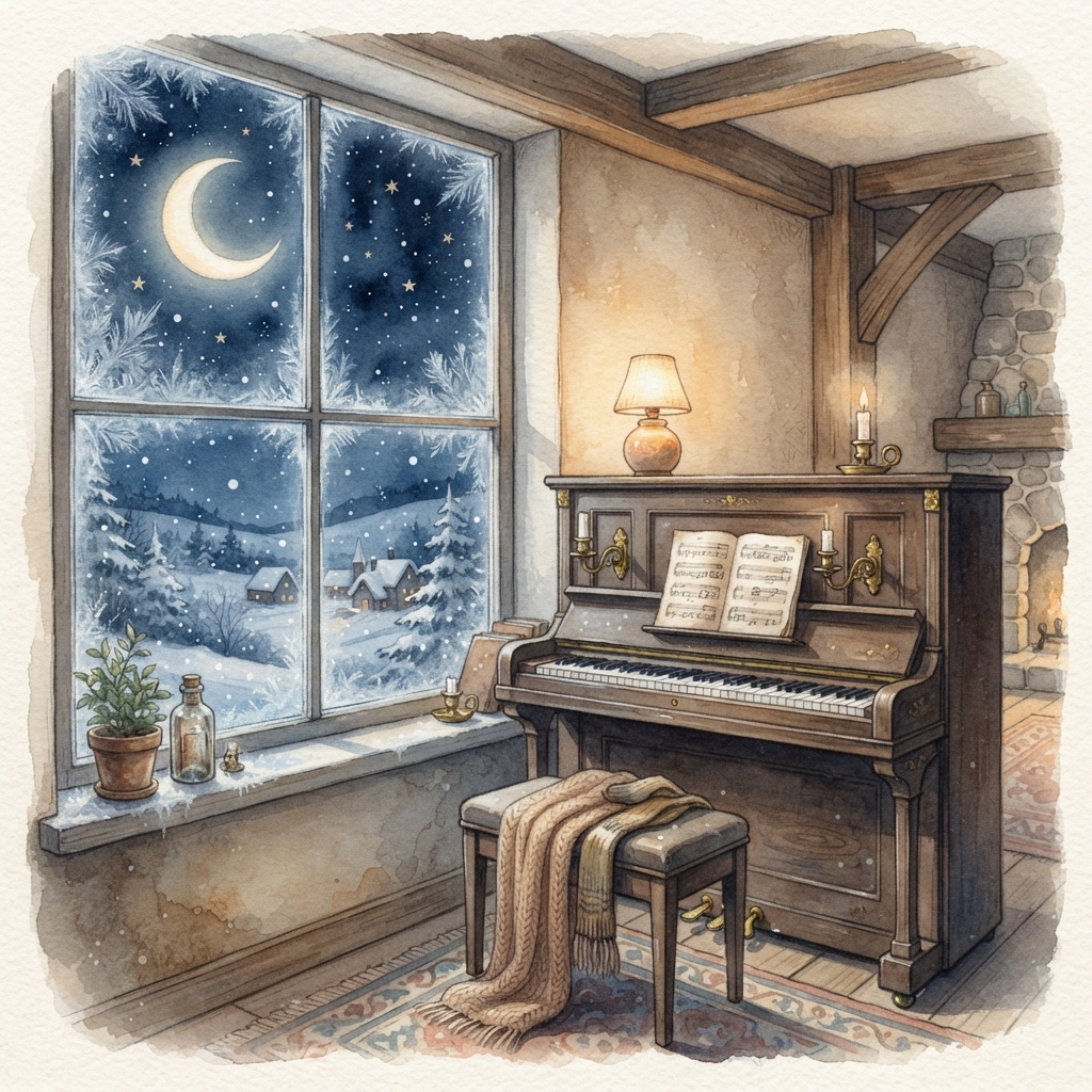 Snowfall Piano — Gentle Piano Lullabies album artwork