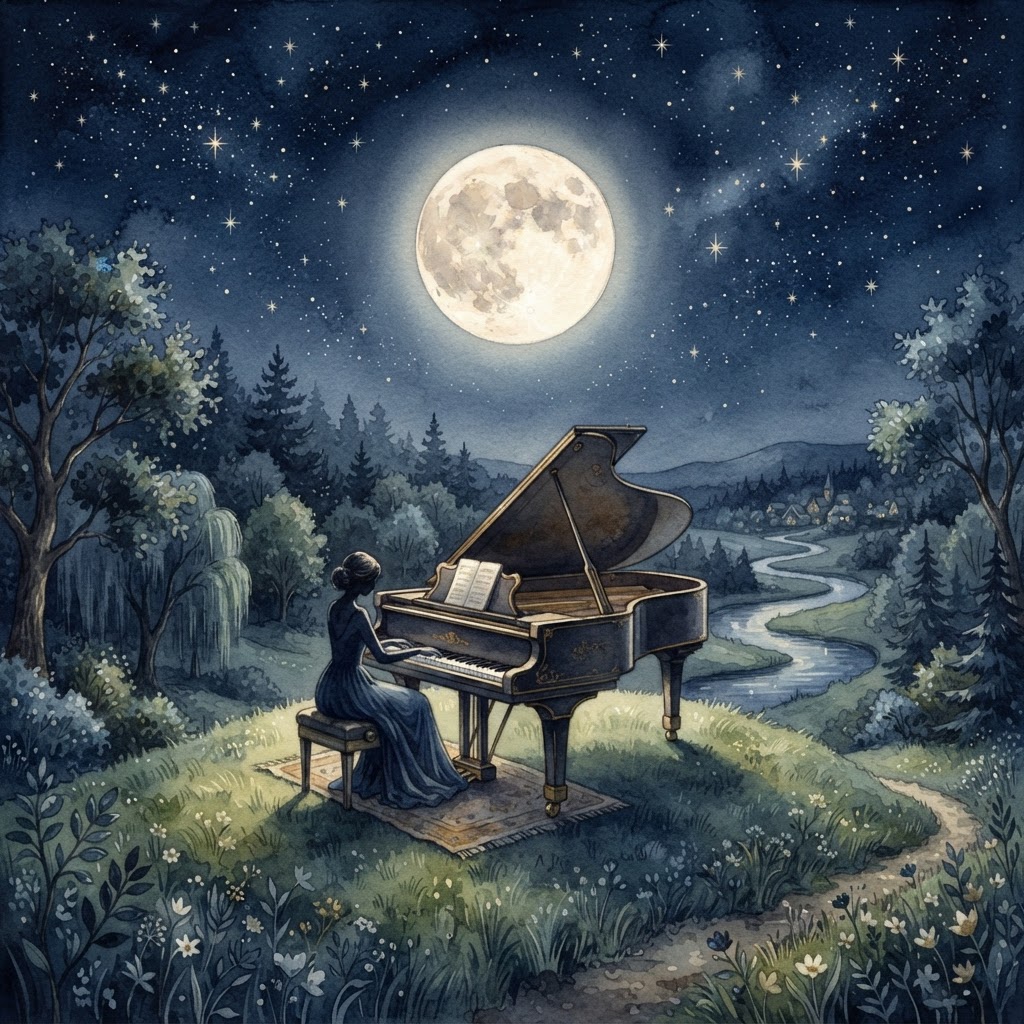 Moonlight Piano — One-Hour Bedtime Mixes album artwork