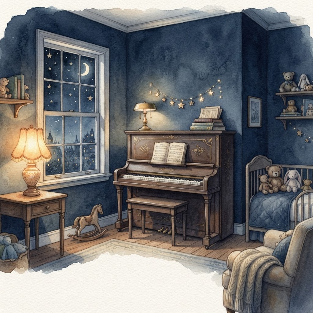 Warm Nursery Keys — Gentle Piano Lullabies album artwork