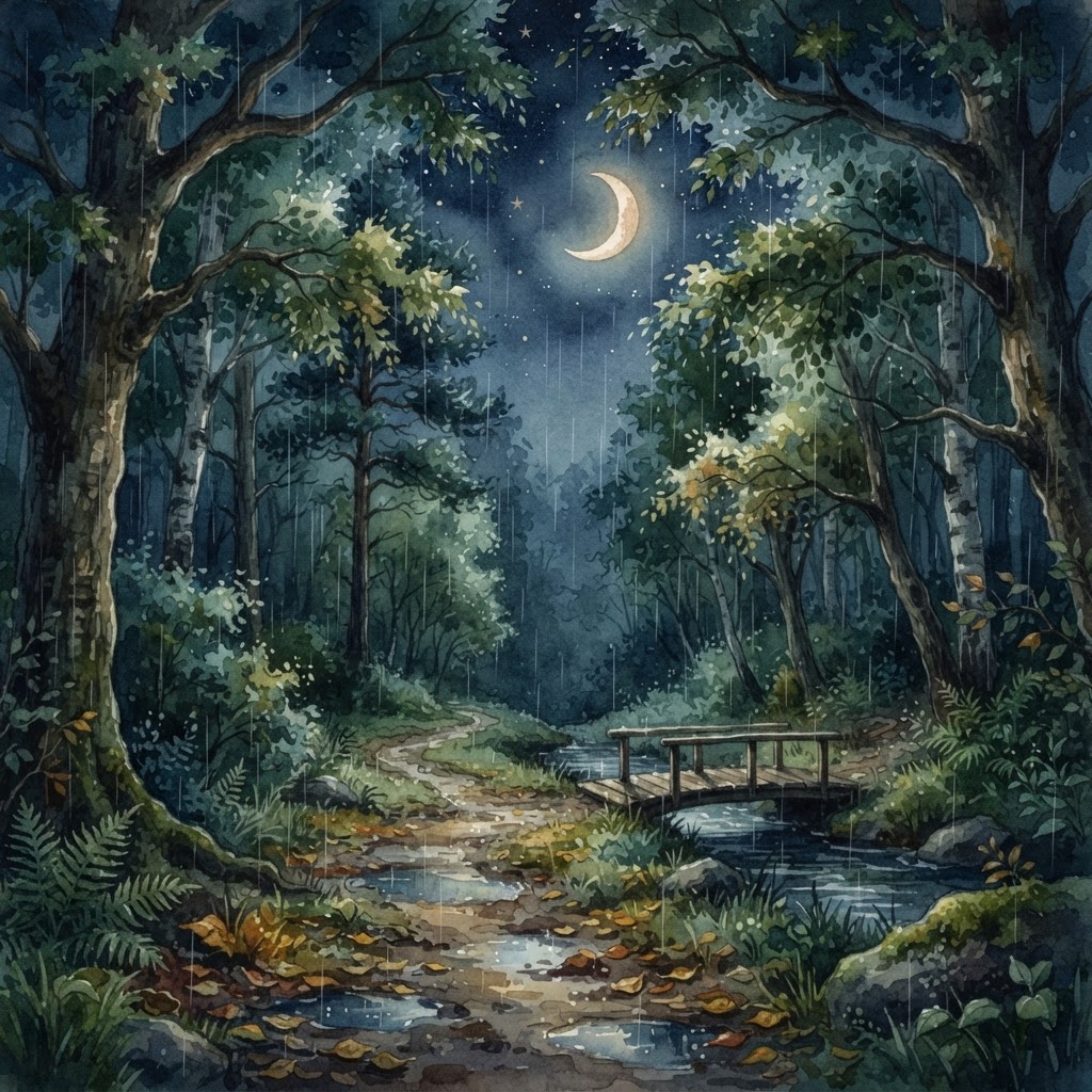Forest Rain Lullaby — Rainy Night Sleep Music album artwork